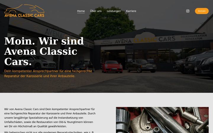 Screenshot of avenacars.de