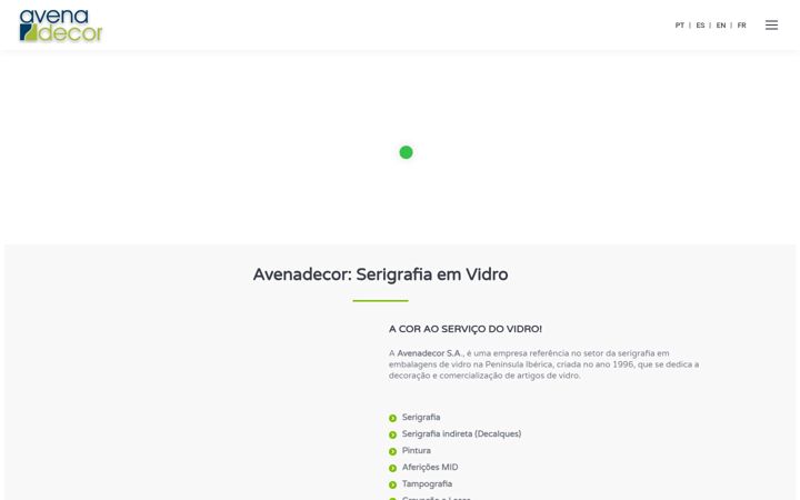 Screenshot of avenadecor.pt