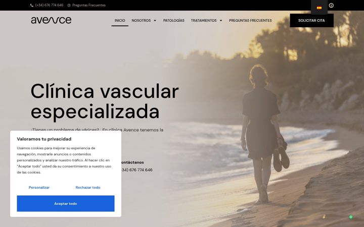 Screenshot of avence.es