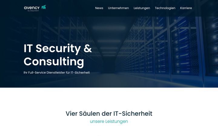 Screenshot of avency-security.de