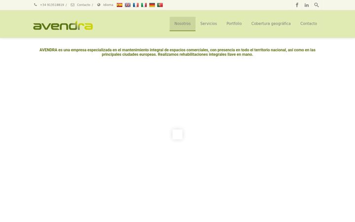 Screenshot of avendra.es