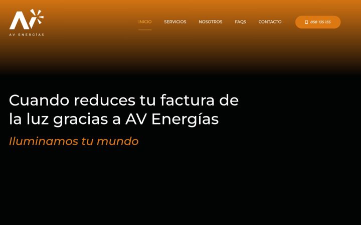 Screenshot of avenergias.com