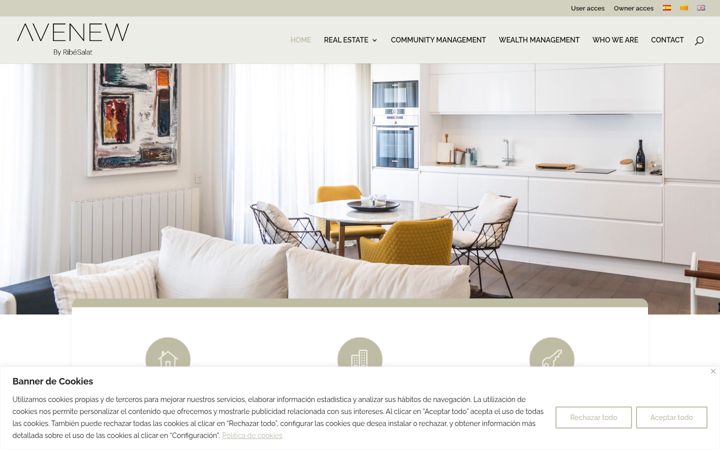 Screenshot of avenewbcn.com
