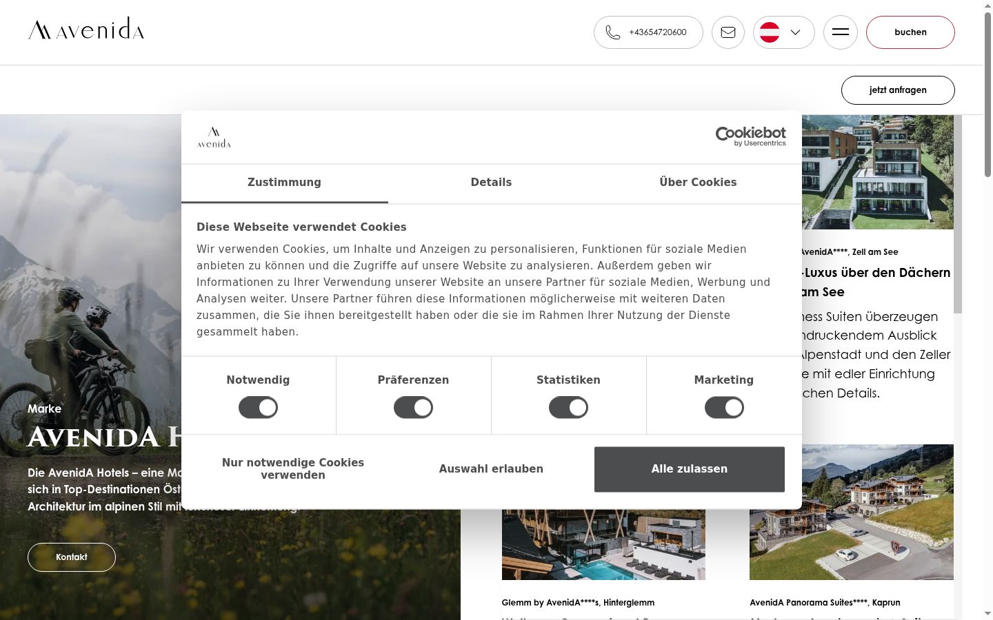 Snímka obrazovky banera súhlasu zobrazeného pred akoukoľvek interakciou