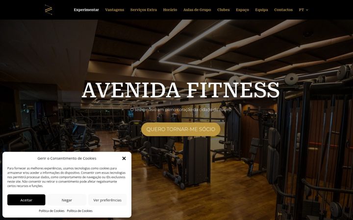 Screenshot of avenidafitness.pt