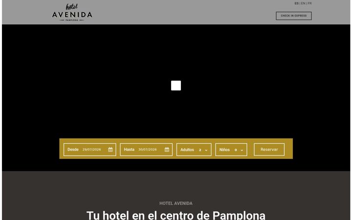 Skjermbilde av avenidahotel.es