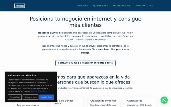 Screenshot of avenidaseo.es