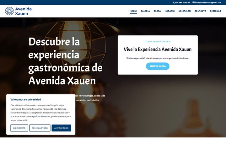 Screenshot of avenidaxauen.com