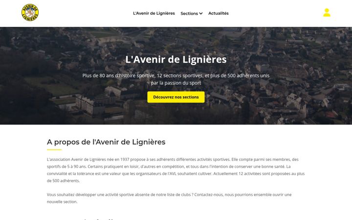 Screenshot of avenir-de-lignieres.fr