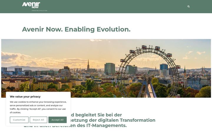 Screenshot of avenir-now.com