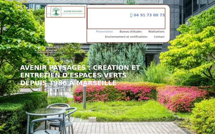 Screenshot of avenir-paysages.fr