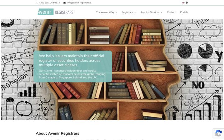 Screenshot of avenir-registrars.ie