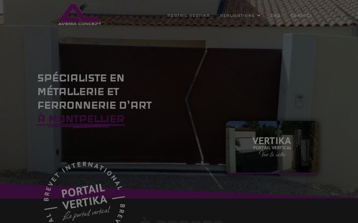 Screenshot of avenirconceptdesign.com