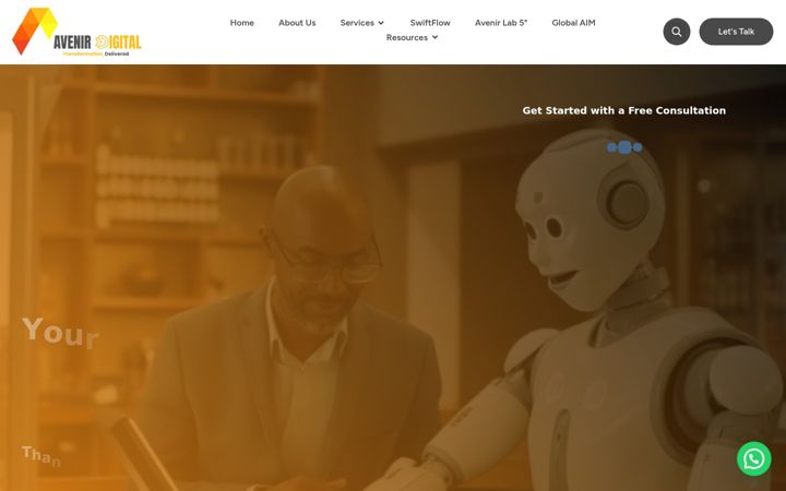 Zrzut ekranu avenirdigital.ai