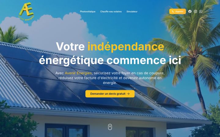 Screenshot of avenirenergies.pro