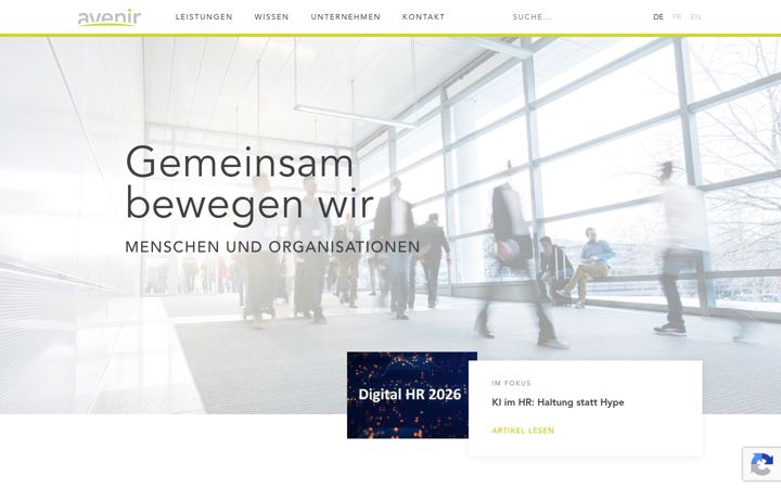 Screenshot of avenirgroup.ch