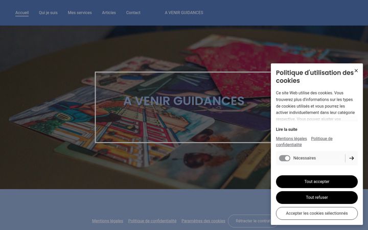 Screenshot ta' avenirguidances.fr
