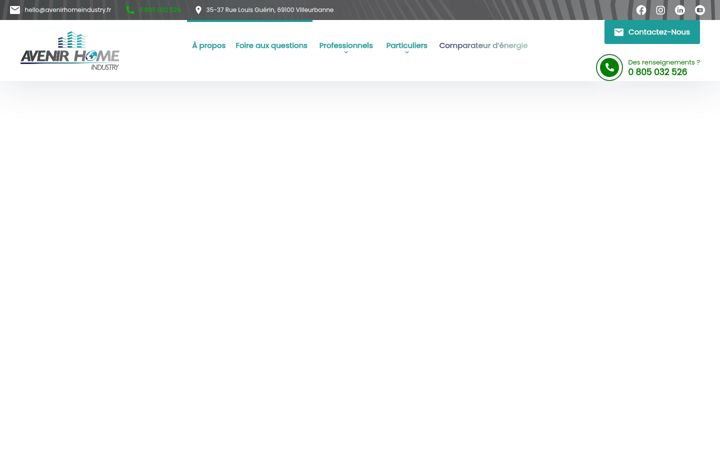 Screenshot ta' avenirhomeindustry.fr