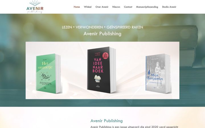 Screenshot of avenirpublishing.nl