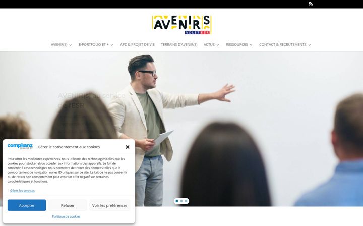 Screenshot ta' avenirs-esr.fr