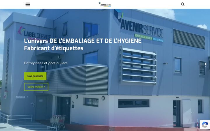 Screenshot ta' avenirservice.fr