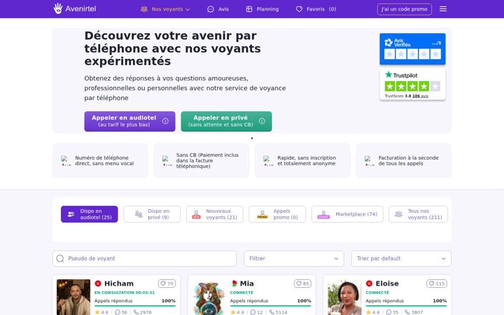 Screenshot of avenirtel.gf