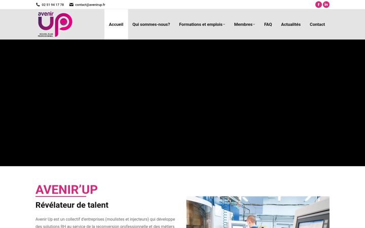 Screenshot of avenirup.fr