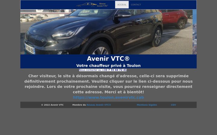Screenshot of avenirvtc.fr