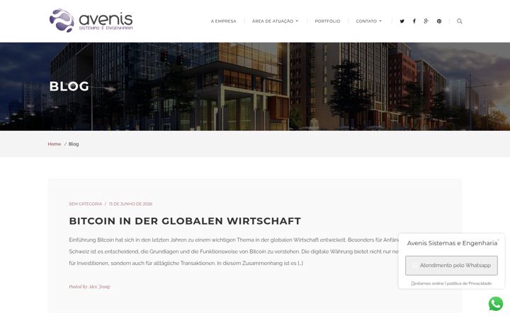 Screenshot of avenis.com.br