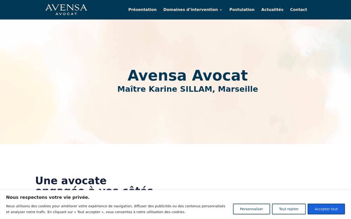 Screenshot of avensa-avocat.com