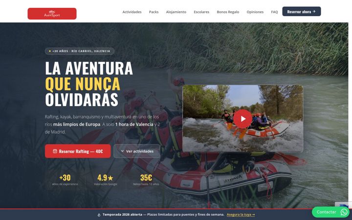 Screenshot of avensport.com
