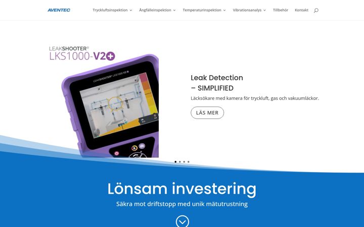 Screenshot of aventec.se