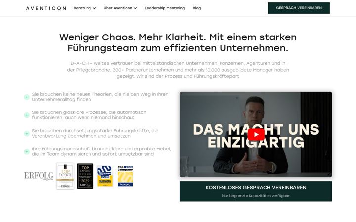 Screenshot of aventicon.de