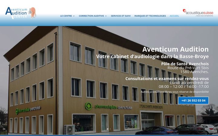 Screenshot of aventicum-audition.ch