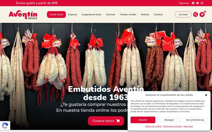 Screenshot of aventin.es