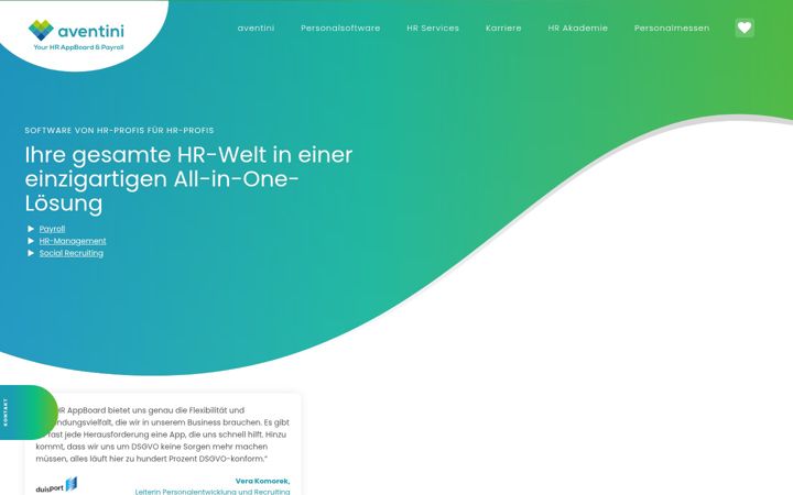 Screenshot of aventini.de