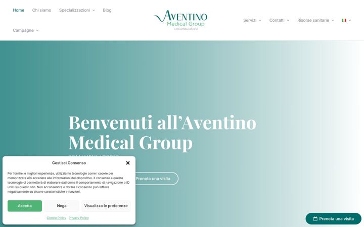 Screenshot of aventinomedicalgroup.com