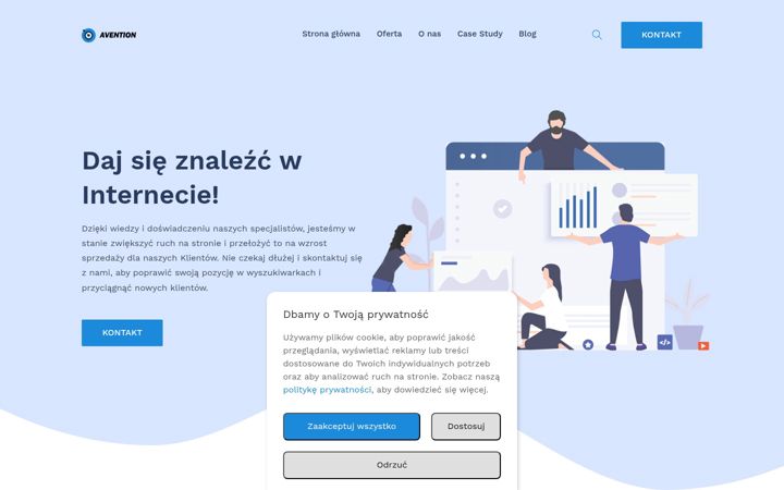 Screenshot of avention.pl
