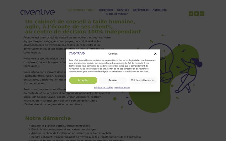 Screenshot of aventive.fr