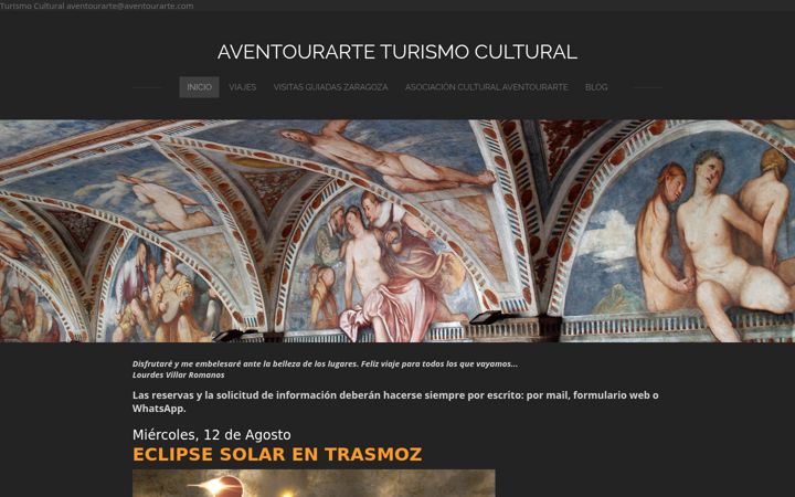 Screenshot of aventourarte.com