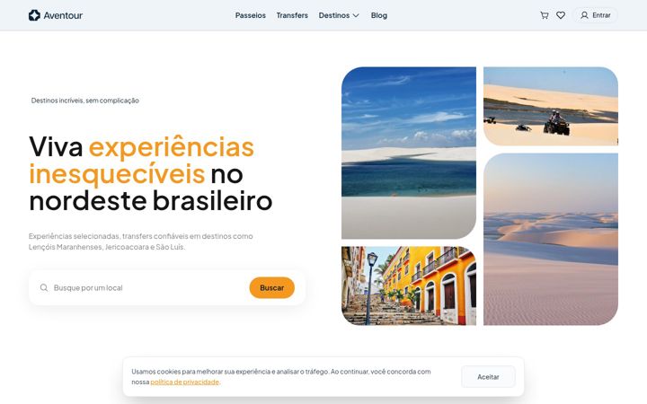 Screenshot of aventourbr.com