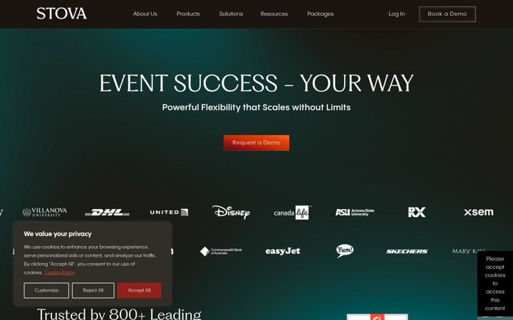 Screenshot of aventri.com