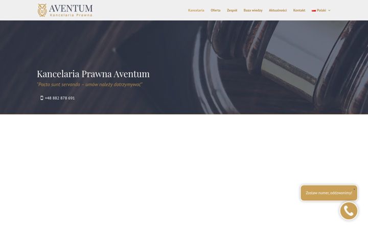 Screenshot of aventum-kancelaria.pl