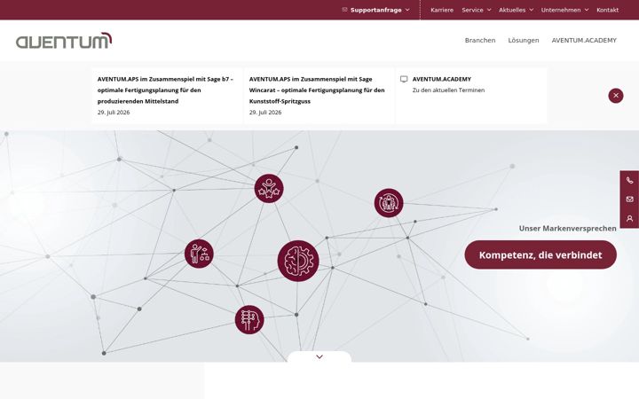 Screenshot of aventum.de