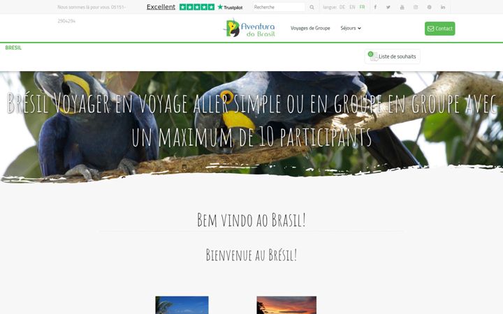 Screenshot of aventuradobrasil.net