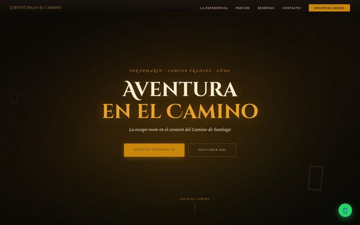 Screenshot of aventuraenelcamino.com