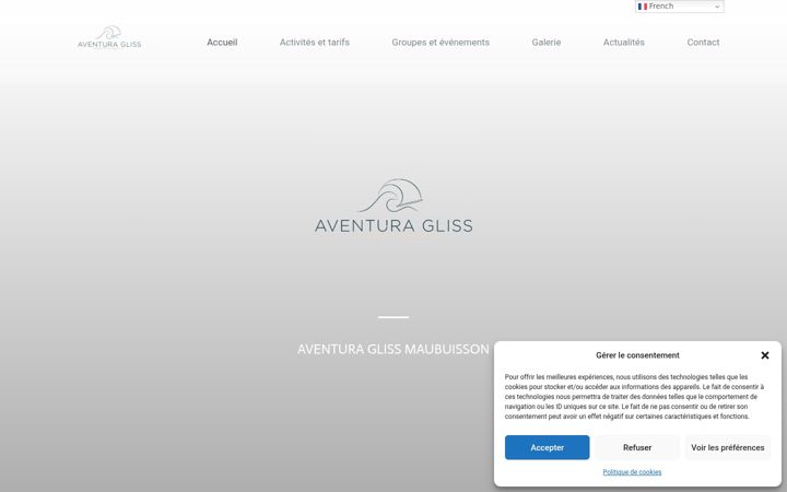Screenshot ta' aventuragliss.fr
