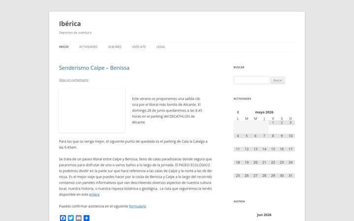 Screenshot of aventuraiberica.com