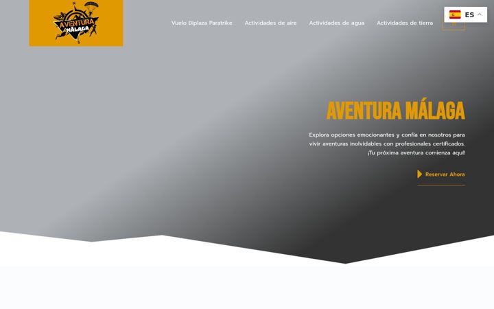 Screenshot of aventuramalaga.es