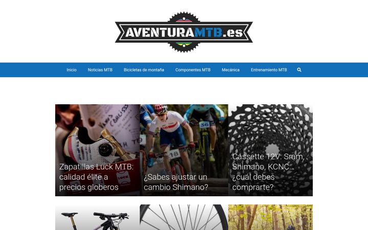Screenshot of aventuramtb.es
